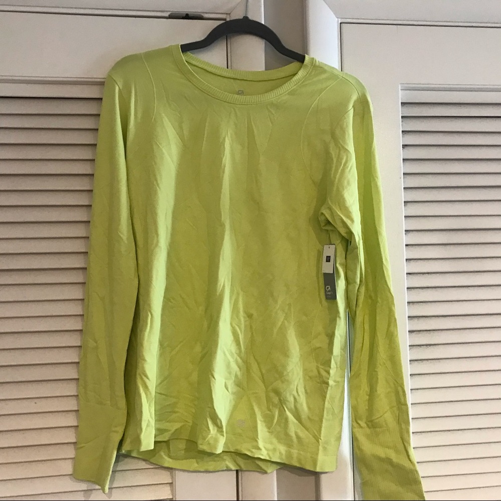 NWT GapFit Neon Yellow Shirt
